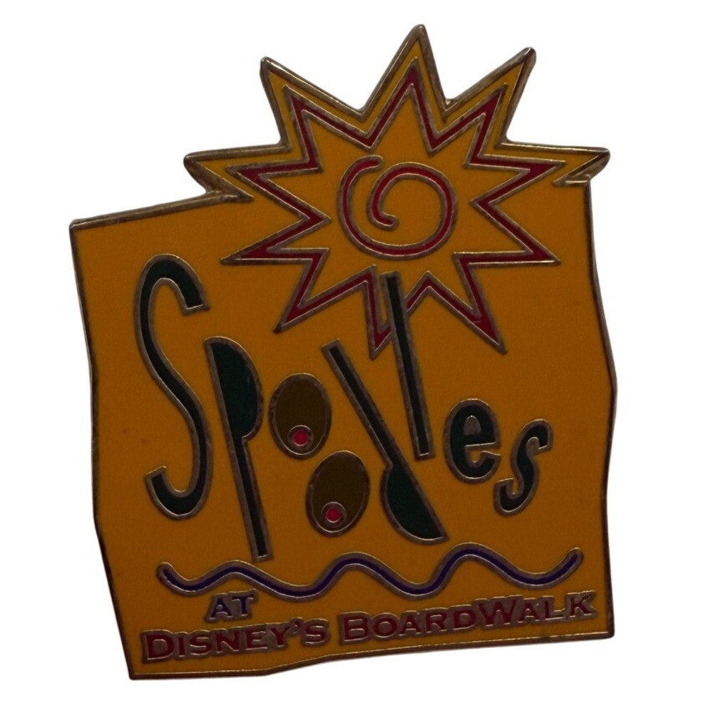 Disney Spoodles at Disneys Boardwalk Resort Enamel Pin Retired Restaurant Logo
